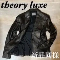 【新品同様 本革】theory luxe 型押し クロコ パイソン柄 レザー