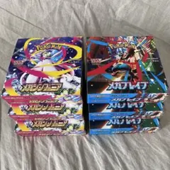 ポケモンカードbox メガシンフォニア3箱 メガブレイブ3箱　シュリンクなし