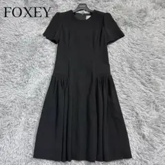 未使用級✨デイジーリンフォクシー クッキーママ 半袖フレアワンピース ブラック