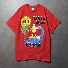 GILDAN サンタスラム　ソフトボール　クリスマス　イベント　アメカジ　赤　S