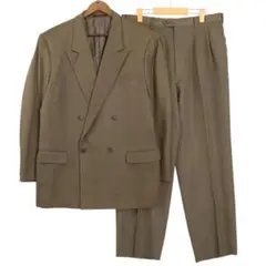 ダブルスーツセットアップ FIELD BROTHERS 大きいサイズ XL 茶