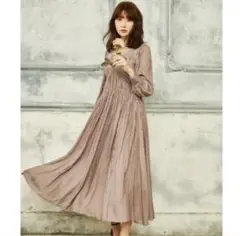 Side Bow Vintage Twill Dress herlipto
