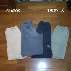 GLAZOS　ツイル・ペインタービッグハーフパンツ　170サイズ　4枚