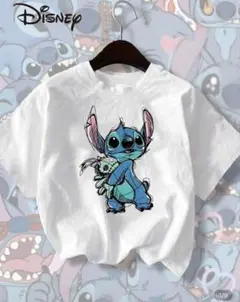 新品未使用　スティッチ 半袖Tシャツ ホワイト リロ&スティッチ ディズニー S