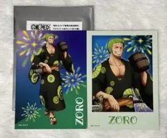 ワンピース　麦わらストア新宿出張店限定品　ブロマイド2枚セット　ゾロ　A