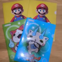 マリオ・妖怪ウォッチ クリアファイルセット