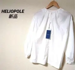 エリオポール　シャツ　24ss　ビッグシャツ　バンドカラー　ノーカラー