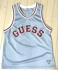 GUESS メッシュタンクトップ M グレー