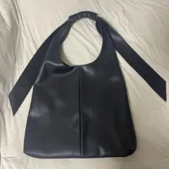 HARE シンセティックレザーショッパートートバッグ　ブラック　フェイクレザー