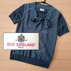 【訳あり格安】OLDENGLAND サマーニット ボウタイ カットソー リブ