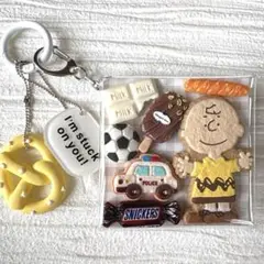 ★ガチャ詰めポーチ★PEANUTS サッカー アイスクリーム