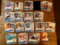 ワンピースカード 受け継がれる意志 青 R以下4コン(一部不足) エース デッキ