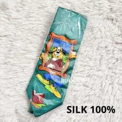 新品未使用 Disney グーフィー ネクタイ シルク ヴィンテージ ディズニー