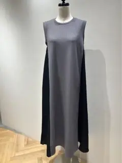 新品◇ ロージー（ROSIEE）サイド配色ワンピース／チャコール×ブラック