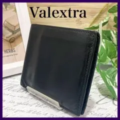 Valextra ヴァレクストラ二つ折り財布 メンズ ブラック