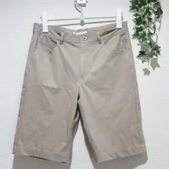 【イッカ】メンズ　ベージュ ショートパンツ 前ポケット付き　Mサイズ