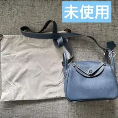 未使用レザーショルダーバッグエルメスデザイン