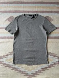 タグ付き新品 DKNY gray ribbed T-shirt