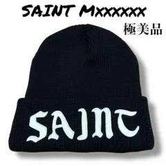 ◇使用数回・極美品◇ SAINT ニット帽 2023AWシーズン ワッペンロゴ ◇使用数回・極美品◇ SAINT ニット帽 2023AWシーズン ワッペン