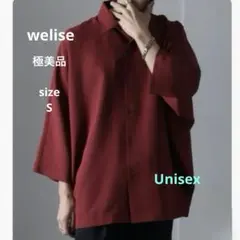 極美品☆ウェライズ リッチドレープスムース オーバーサイズ ハーフスリーブ