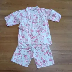 花柄甚平 130サイズ ピンク