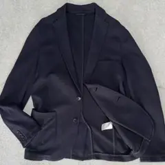 S 44 ストレッチ　ナノユニバース　サマージャケット　アンコン　ネイビー　紺