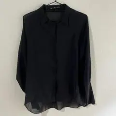 theyskens theory セオリー シアー素材 シャツブラウス S
