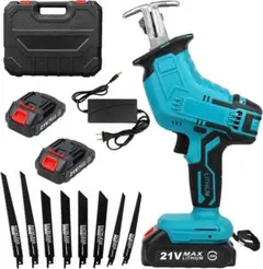 電動のこぎり 21V 充電式 レシプロソー 無段変速