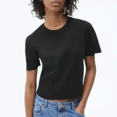 h&m ファインニットTシャツ