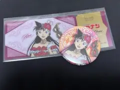 名探偵コナン 毛利蘭 ホテルニューオオタニ　缶バッジ&クリアカード