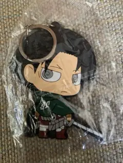 進撃の巨人　リヴァイ ラバーキーホルダー