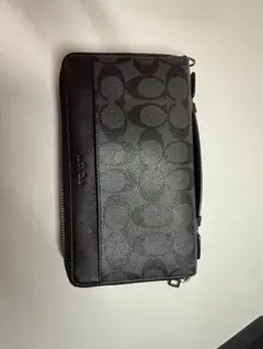 コーチ COACH オーガナイザー　トラベルポーチ クラッチバッグ シグネチャー