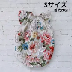 【犬服】フリルブラウス　Sサイズ　花柄