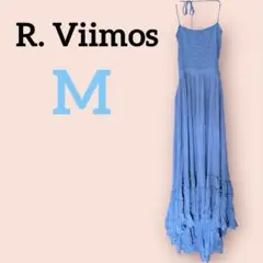 希少✨R. Viimos 【M】青 キャミソールロングドレス風ワンピ