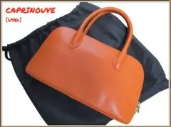 CAPRINNOUVE カプリヌーヴ 本革ハンドバッグ 中古品【オレンジ】
