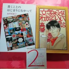 ２品セット①書くことのはじまりにむかって ②文学がこんなにわかっていいかしら