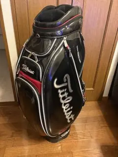 Titleist キャディバッグ ブラック/レッド　タイトリスト