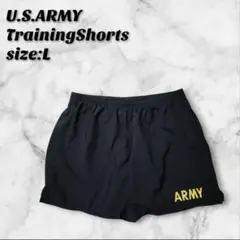 実物 米軍 APFUトレーニングショーツ L ブラック 短パン 半パン 水着