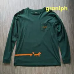 graniph グラニフ ナガスギルイヌ 長袖シャツ カットソー