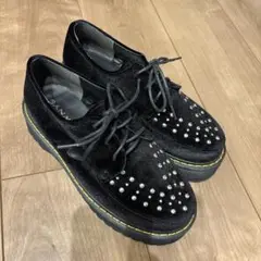 WEGO ブラウニー 厚底 スタッズ付きスウェードローファー