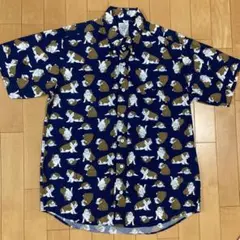 美品 THE SHARKEY'S GALLERY ブルドック 犬 半袖 シャツ