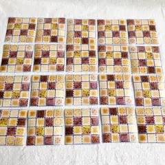 ✨ 60枚ウォールステッカー 正方形モザイクタイル壁紙 防水 DIYクラフト