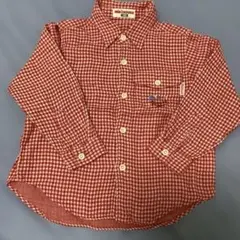 ミキハウス　ガーゼ地長袖シャツ　サイズ100