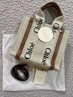 Chloe クロエ ストラップ付き woody スモールトートバッグ