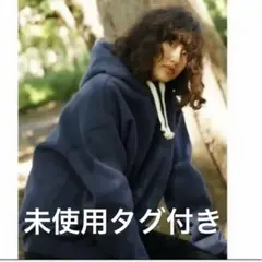 searoomlynn ボリュームフーディスウェット ネイビー