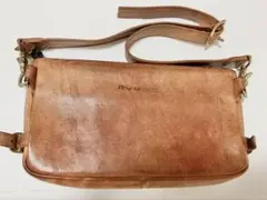 Ryu 2WAY L-Zip BODY BAG レザー 本革 ブラウン