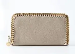 STELLA McCARTNEY レディース ラウンドファスナー長財布 ベージュ