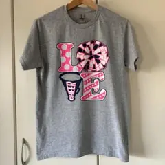 【アメリカ古着】 LOVE CHEER グラフィックTシャツ チアリーダー