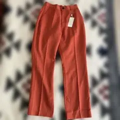 ap retro オレンジ色 パンツ Fサイズ　新品タグ付