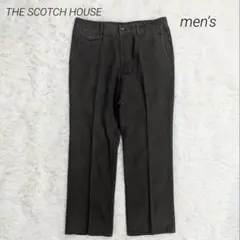 ザスコッチハウス ワイドパンツ ストレートパンツ 厚手 綿100％ M相当